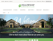 Tablet Screenshot of fellowshipgreenville.org